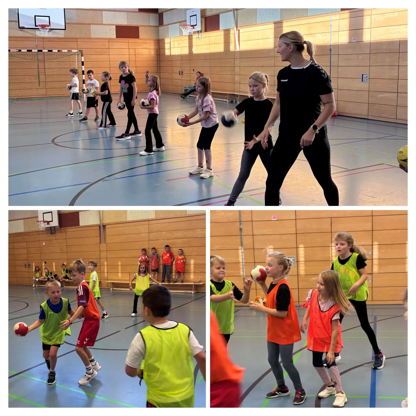 Handballtraining der 3. und 4. Klasse